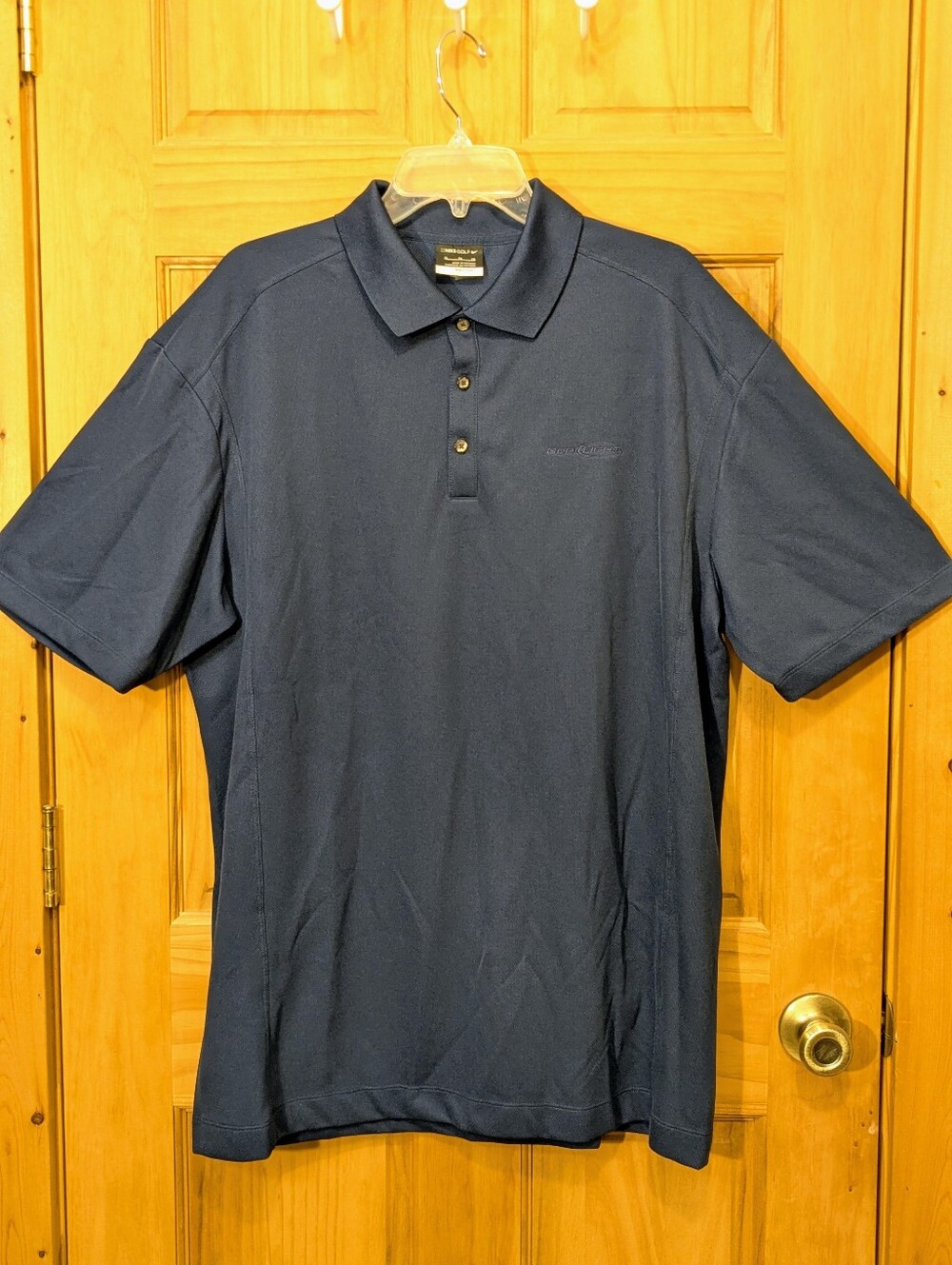 Nike Golf Bud Light Fit Dry Men’s XL Navy Blue Polo Shirt Performance Activewear